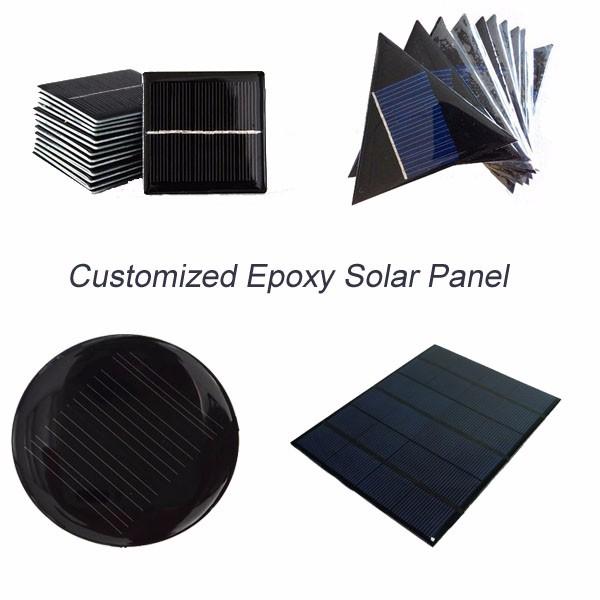 paneles solares del ANIMAL DOMÉSTICO de la resina de epoxy de 1W 2W 3W 1V 2V 3V 5V los mini 2