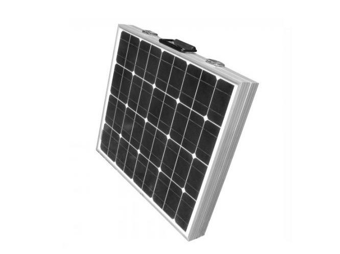 Los paneles solares del silicio monocristalino de 90 vatios para acampar 0