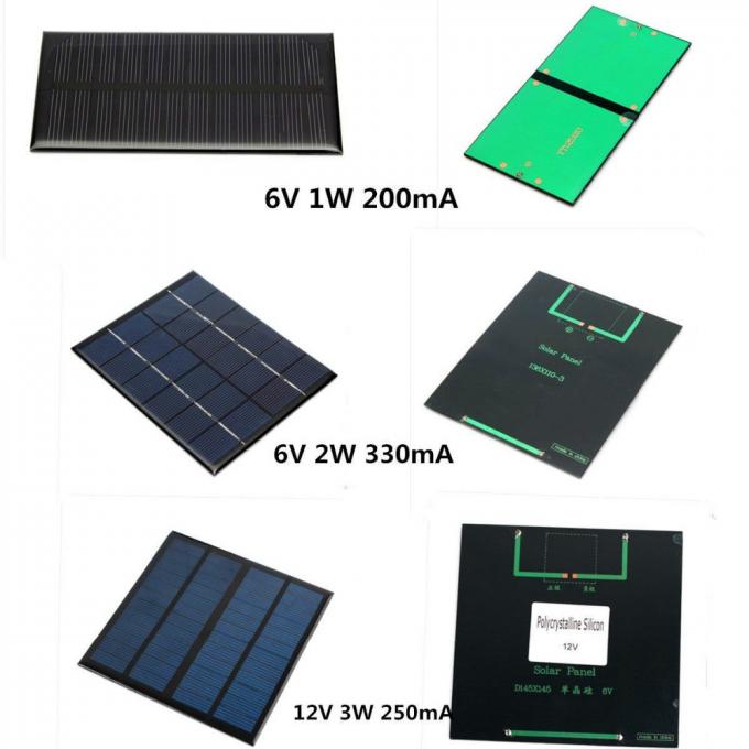 Los mini paneles solares impermeables de 5v 6v 12v 0.5w 1w 2w 3W 0