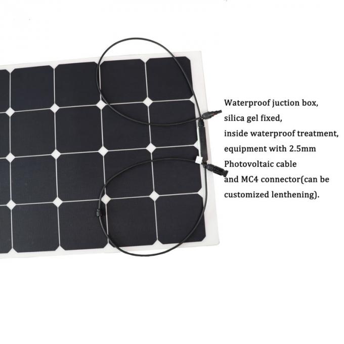 El panel solar monocristalino semi flexible antienvejecedor 100W 1