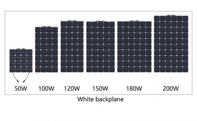 El panel solar monocristalino semi flexible antienvejecedor 100W 2